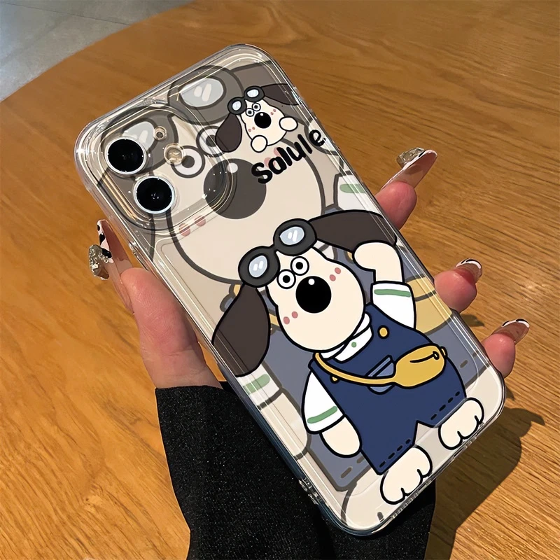 背包狗适用iPhone15promax/14手机壳13女12华为/vivo/小米/oppo