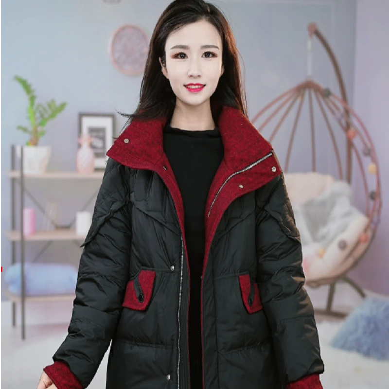 【双面穿羽绒服】冬季时尚百搭时尚气质羽绒服M-4XL