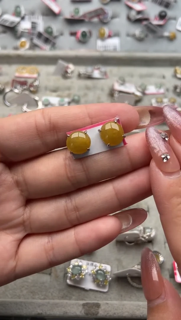 【闪购商品】翡翠戒指银S925镶嵌333333---1