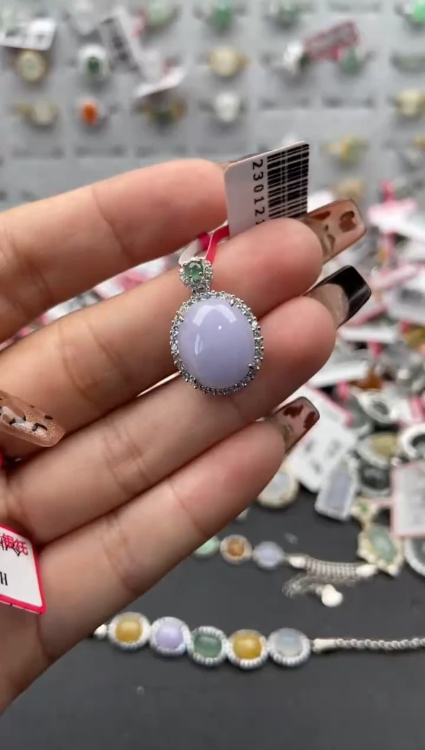 【闪购商品】翡翠戒指银S925镶嵌333333---9