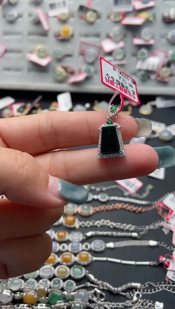 【闪购商品】翡翠戒指银S925镶嵌222222---4