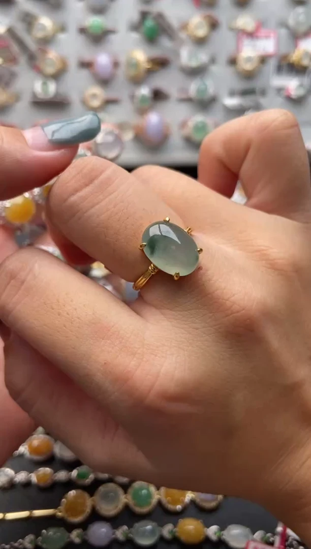 【闪购商品】翡翠戒指银S925镶嵌1111111---3