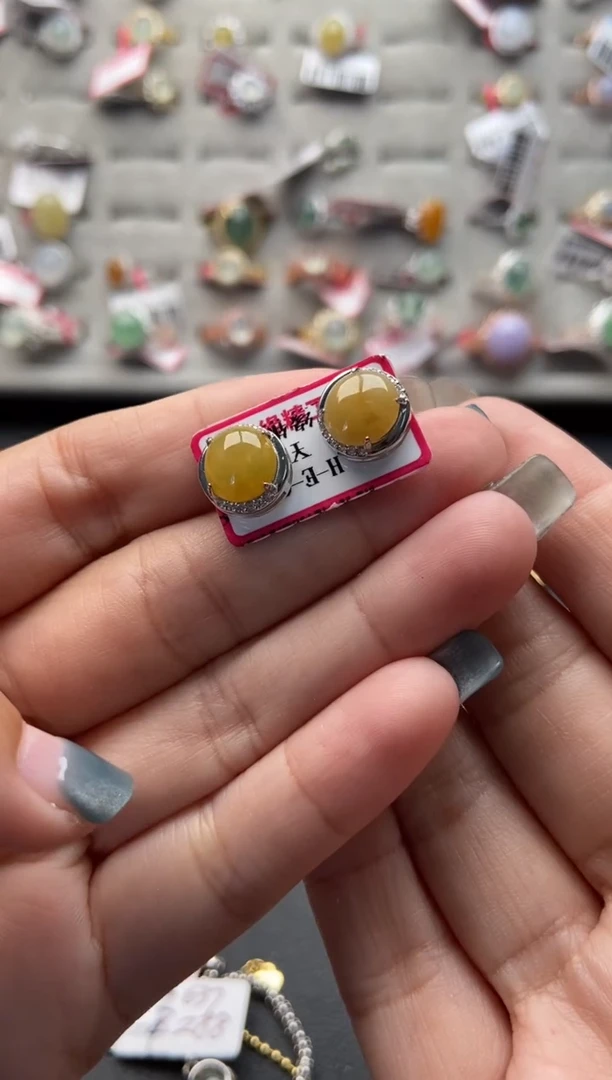 【闪购商品】翡翠戒指银S925镶嵌44444-5