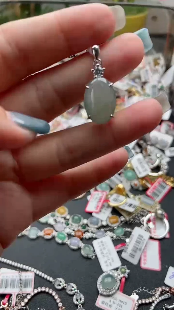 【闪购商品】翡翠戒指银S925镶嵌444444444449