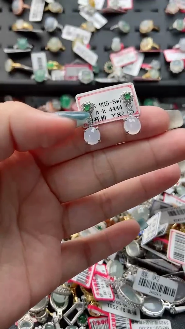 【闪购商品】翡翠戒指银S925镶嵌33333---4