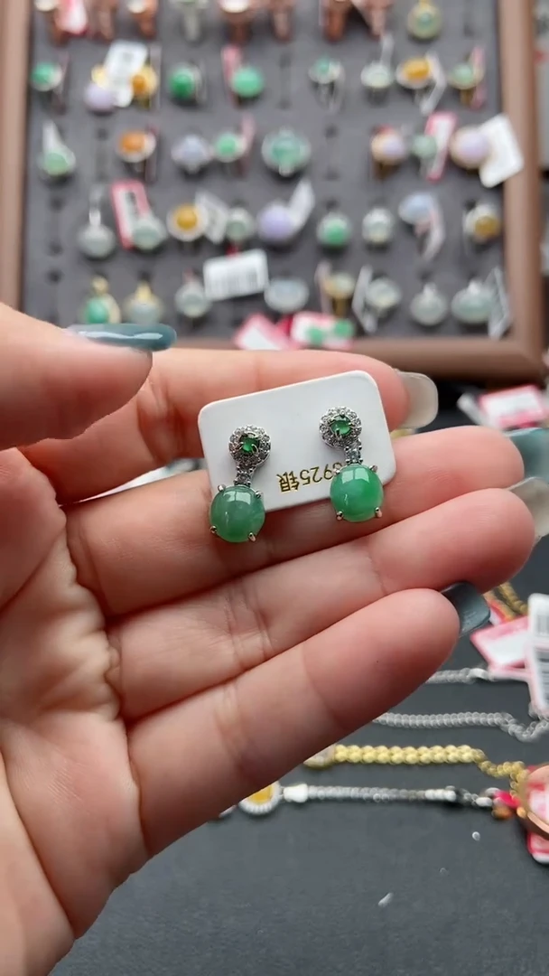 【闪购商品】翡翠戒指银S925镶嵌333333332
