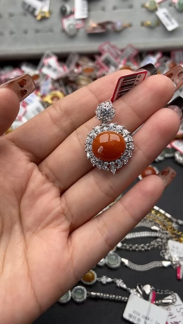 【闪购商品】翡翠戒指银S925镶嵌4444----8