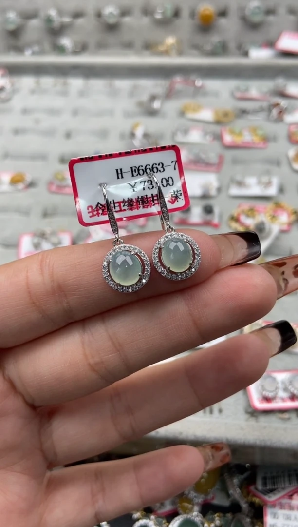 【闪购商品】翡翠戒指银S925镶嵌22222---0