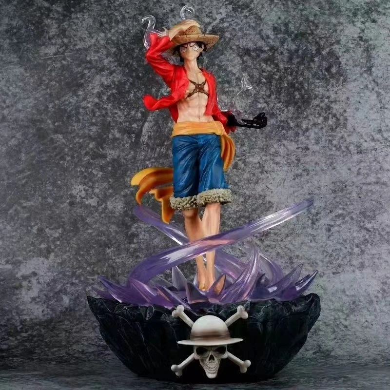【永劫潮玩】海贼王特色GK战力热血草帽路飞场景手办雕像模型摆件