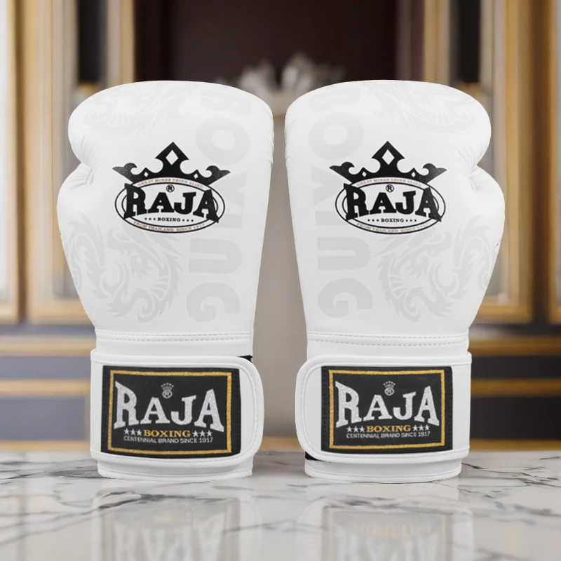 Raja品牌半指拳击手套泰拳成人男女散打搏击打沙袋训练raja拳套