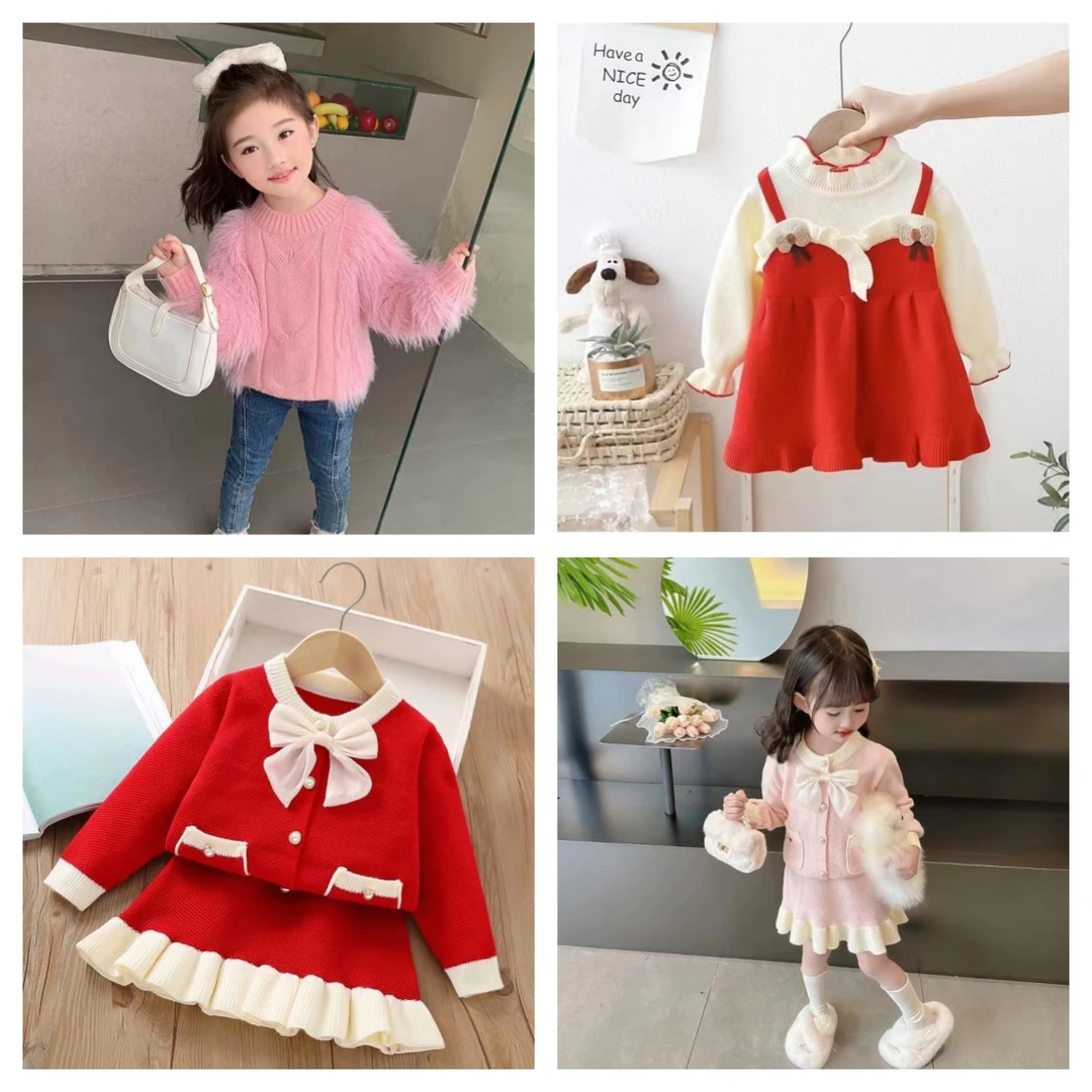 （01-50号）新款女童洋气毛衣合集（编码会变动下单前请咨询清楚）