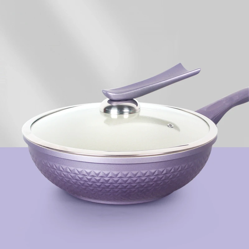 【母婴级】火山岩炒锅不粘锅30cm【直播-专属】专用加厚不粘锅