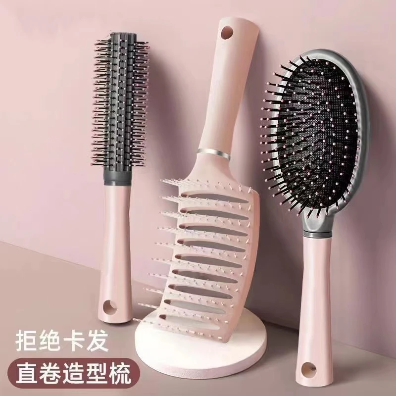 梳子女气囊排骨梳气垫按摩头部经络大板梳排骨卷发梳防静电造型梳