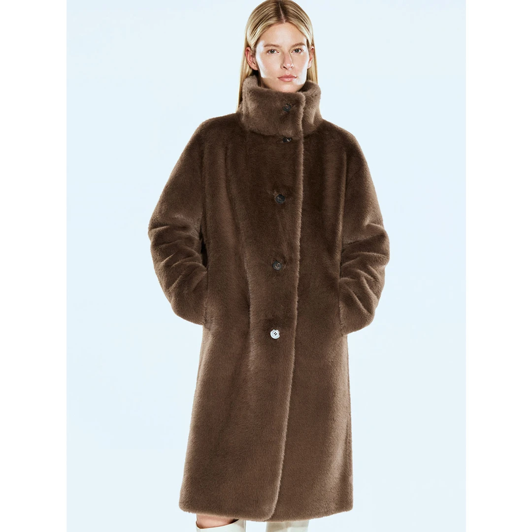 COVERINS冬季时尚百搭大衣外套女CC34580060