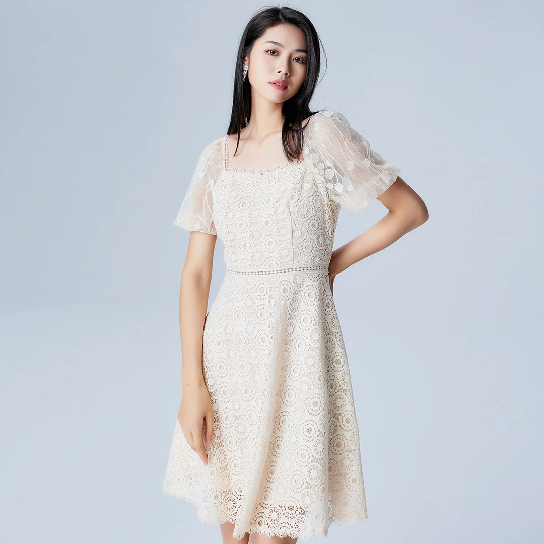 【媛媛女王专享】EVA OUXIU/伊华欧秀连衣裙32KAQ3284