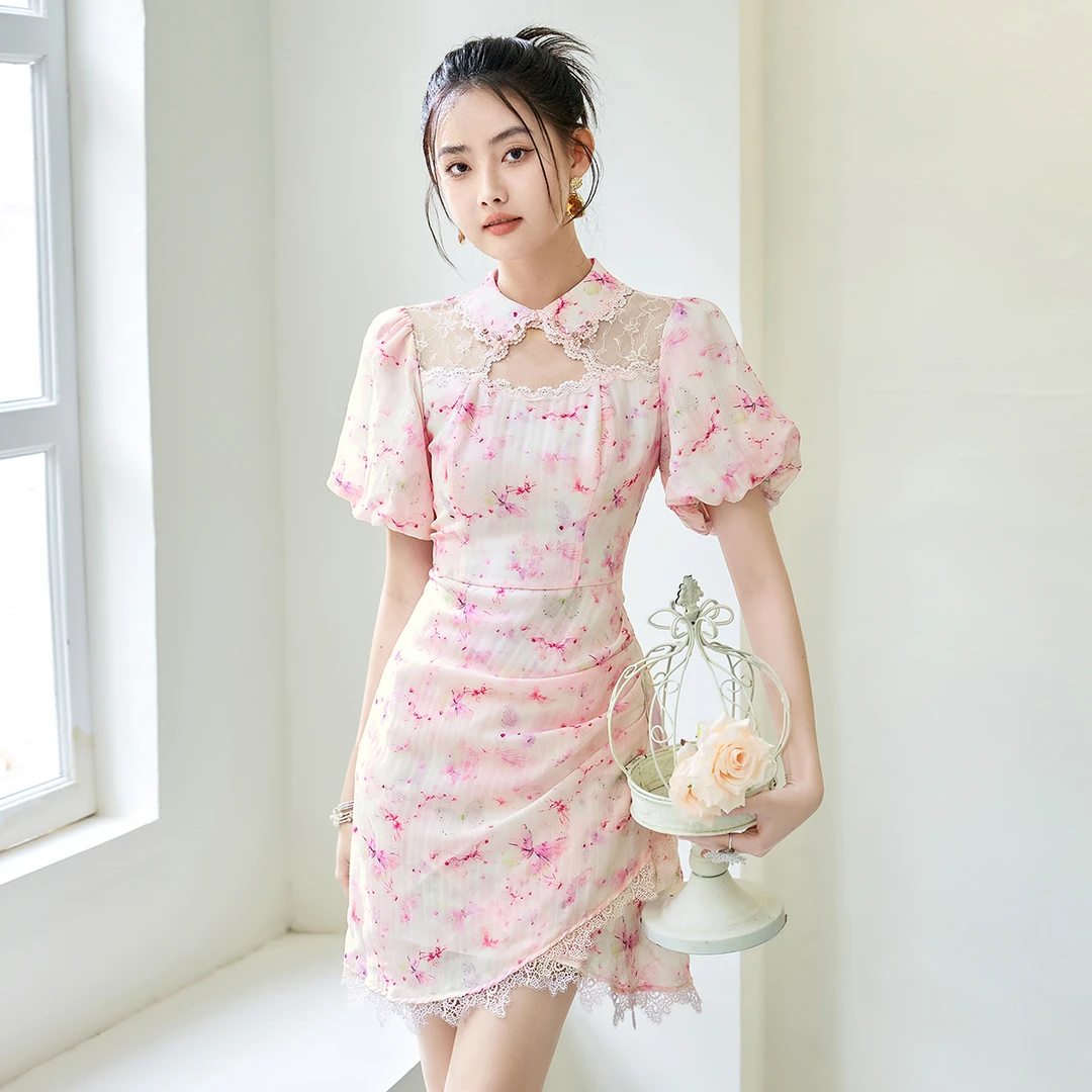 【高高甄选】EVA OUXIU/伊华欧秀连衣裙42WAQ4916