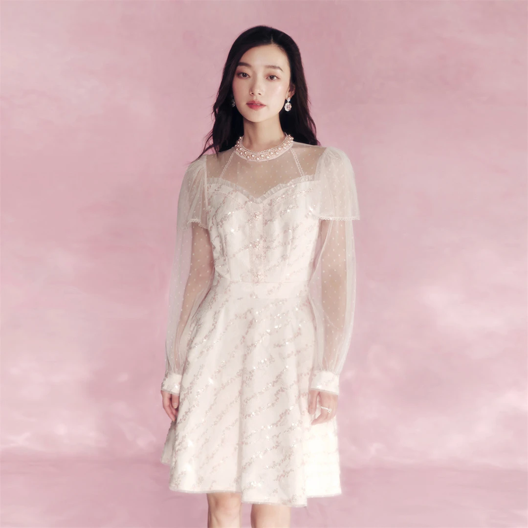 【初依专属】EVA OUXIU/伊华欧秀连衣裙43KAQ5129