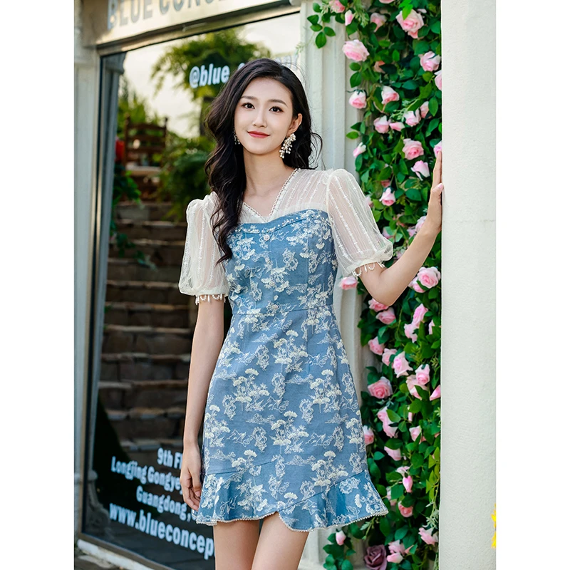 【林一专属】EVA OUXIU/伊华欧秀连衣裙42WAQ4856