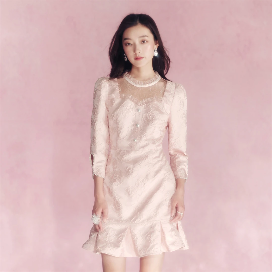 【达人专属】EVA OUXIU/伊华欧秀连衣裙43WAQ5041