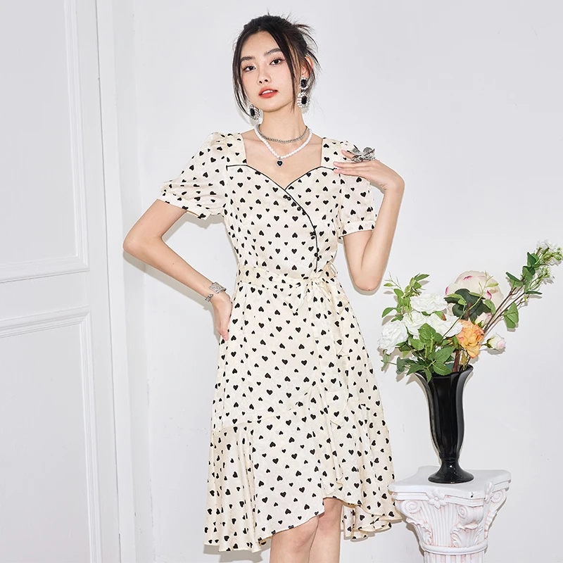 【初依专属】EVA OUXIU/伊华欧秀连衣裙42KAQ5025