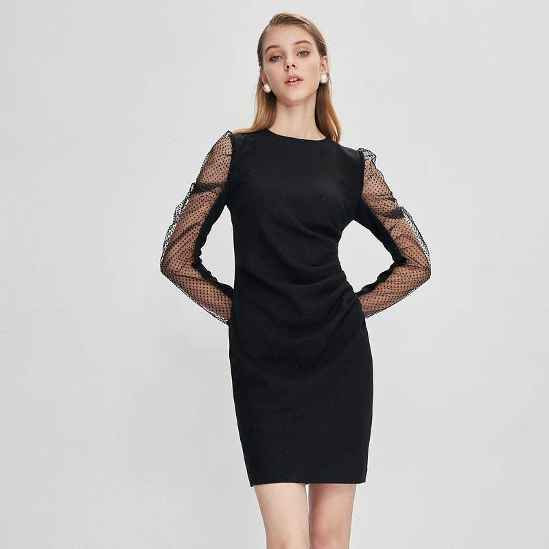 【粉丝专享】EVA OUXIU/伊华欧秀连衣裙11WAQ7831