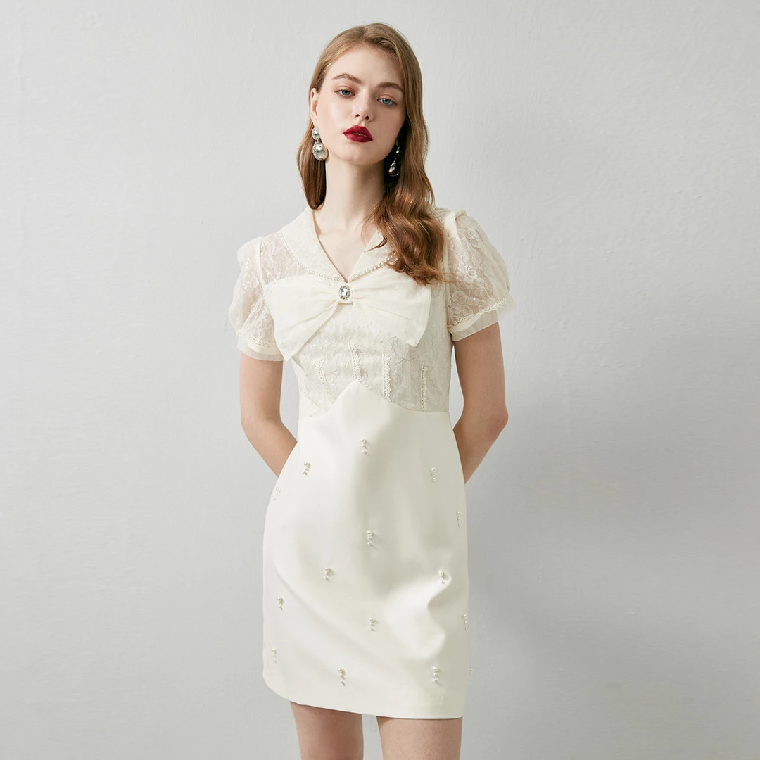 【媛媛女王专享】EVA OUXIU/伊华欧秀连衣裙42WAQ4472