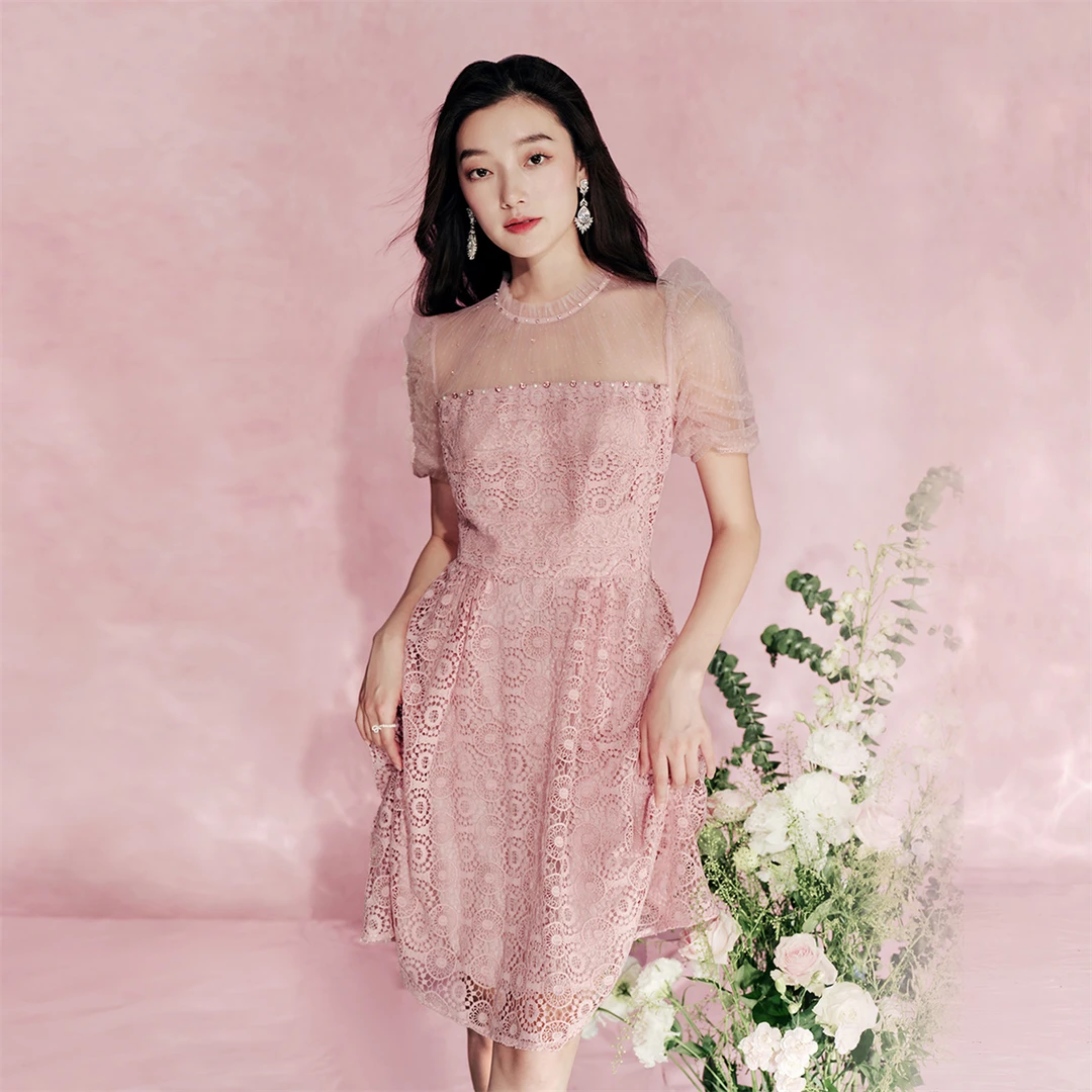 【初依专属】EVA OUXIU/伊华欧秀连衣裙420AQ3165