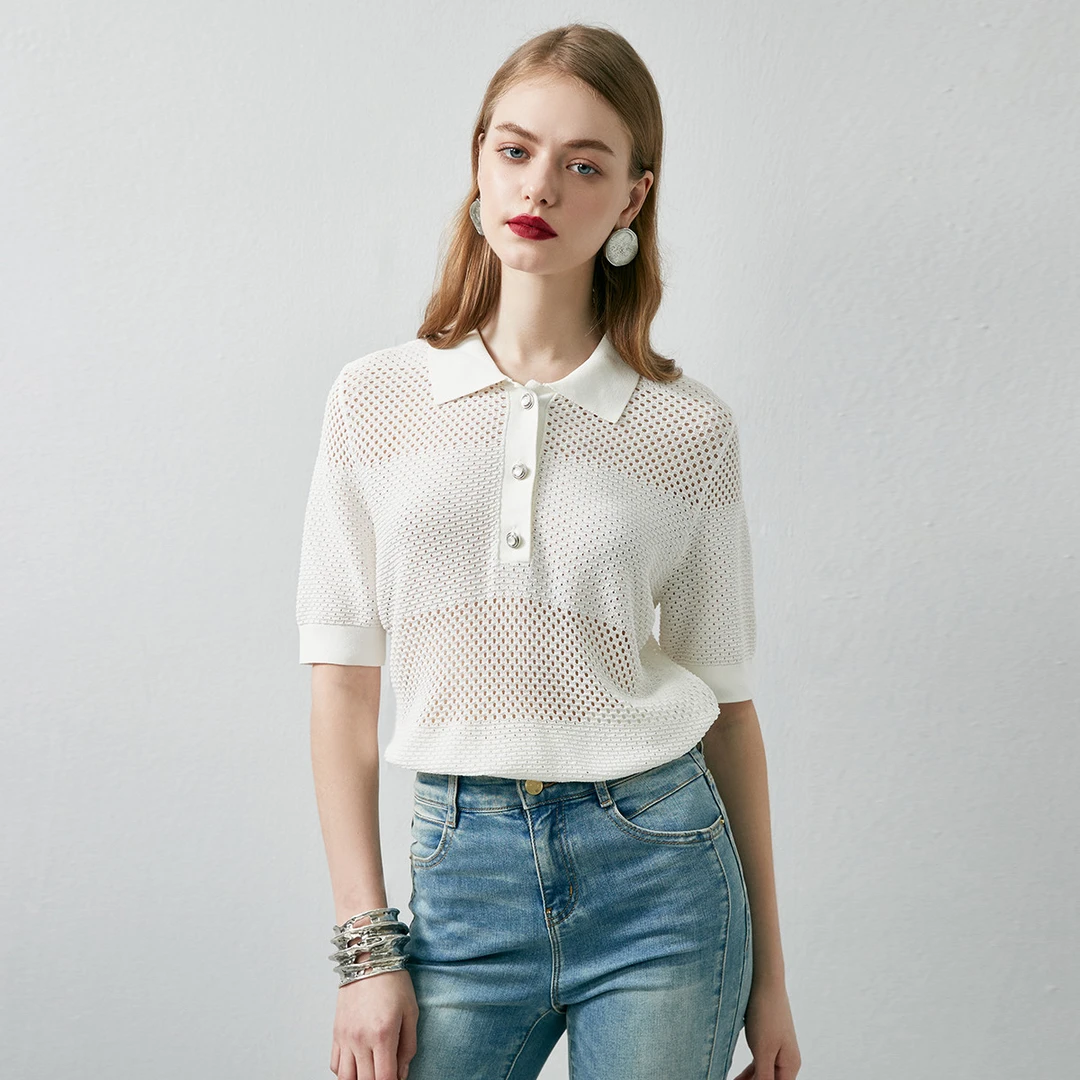 【蜜思仝0918】EVA OUXIU/伊华欧秀针织衫E32ZM0019