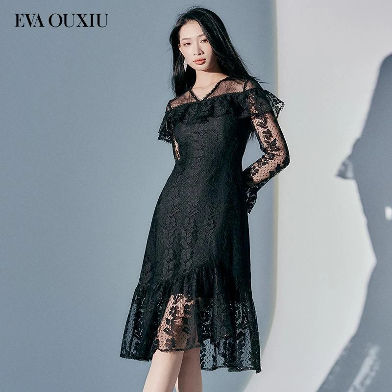 【初依专属】EVA OUXIU/伊华欧秀连衣裙33KAQ3814