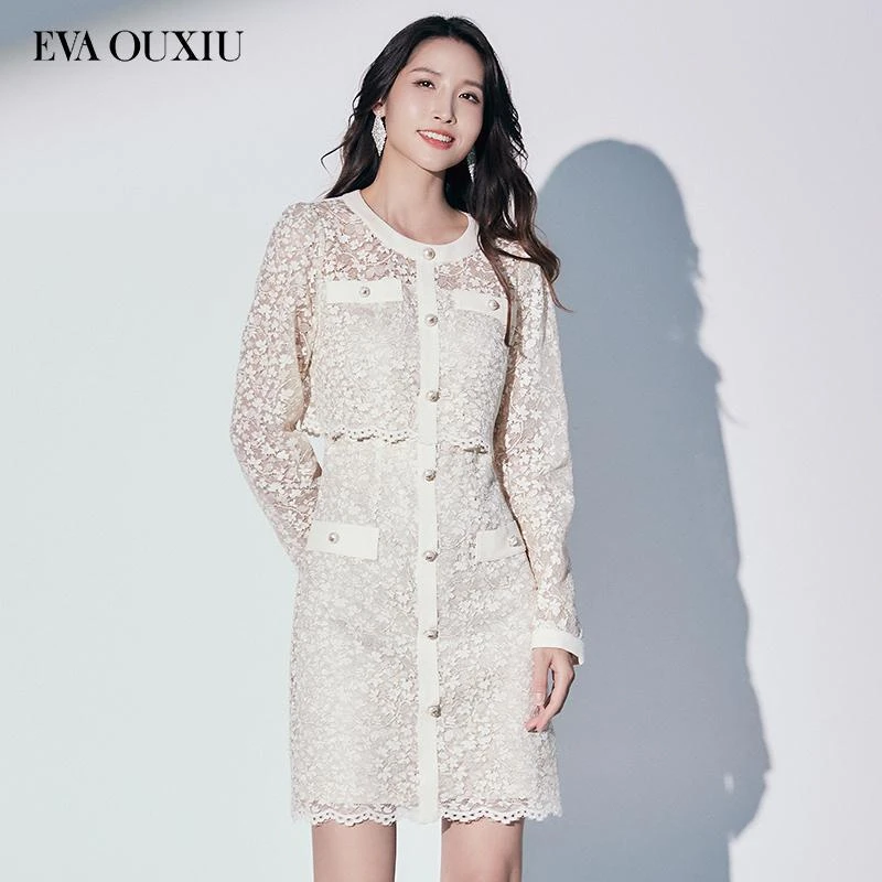 【韩诗诗专属】EVA OUXIU/伊华欧秀连衣裙33KAQ3786