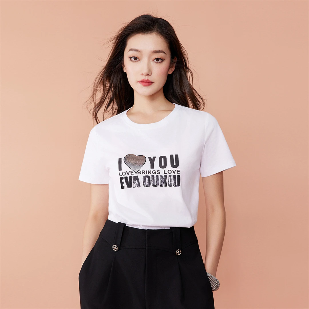 【唐长老】EVA OUXIU/伊华欧秀T恤E33ZT0691