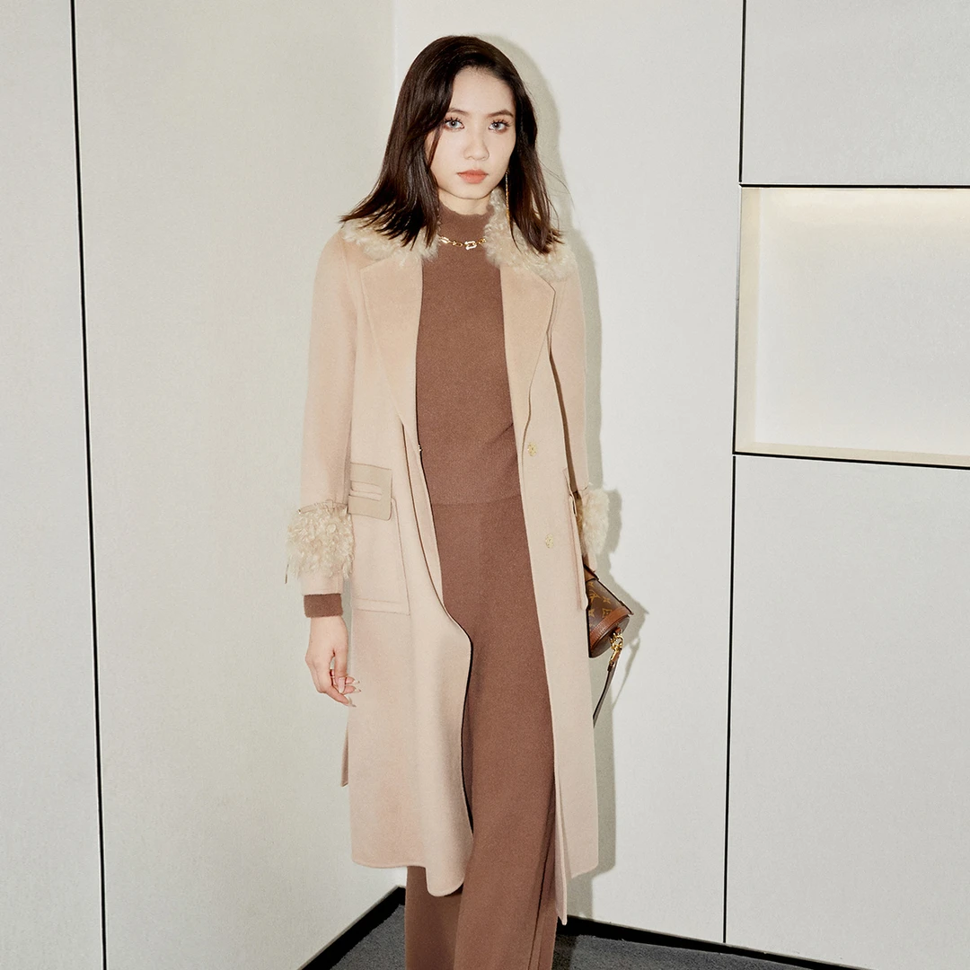 【下架】EVA OUXIU/伊华欧秀毛呢外套E15LS5208