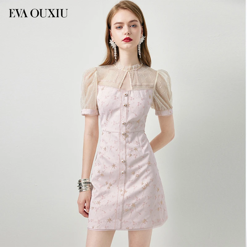 【沈大大甄选】EVA OUXIU/伊华欧秀碎花连衣裙42WAQ4736