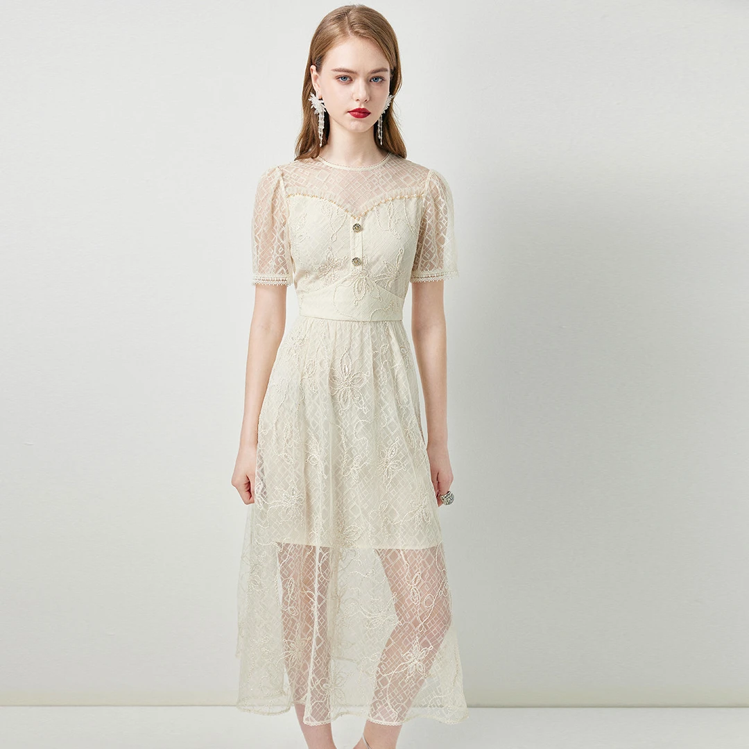 EVA OUXIU/伊华欧秀连衣裙42KAQ4728