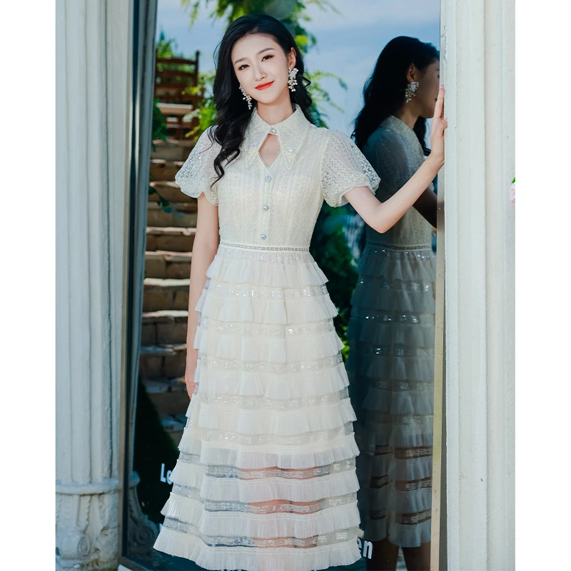 【达人专属】EVA OUXIU/伊华欧秀连衣裙42KAQ4792