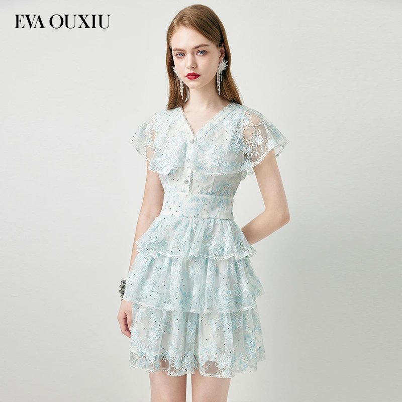 【小呆鸟专享】EVA OUXIU/伊华欧秀连衣裙 42KAQ4727