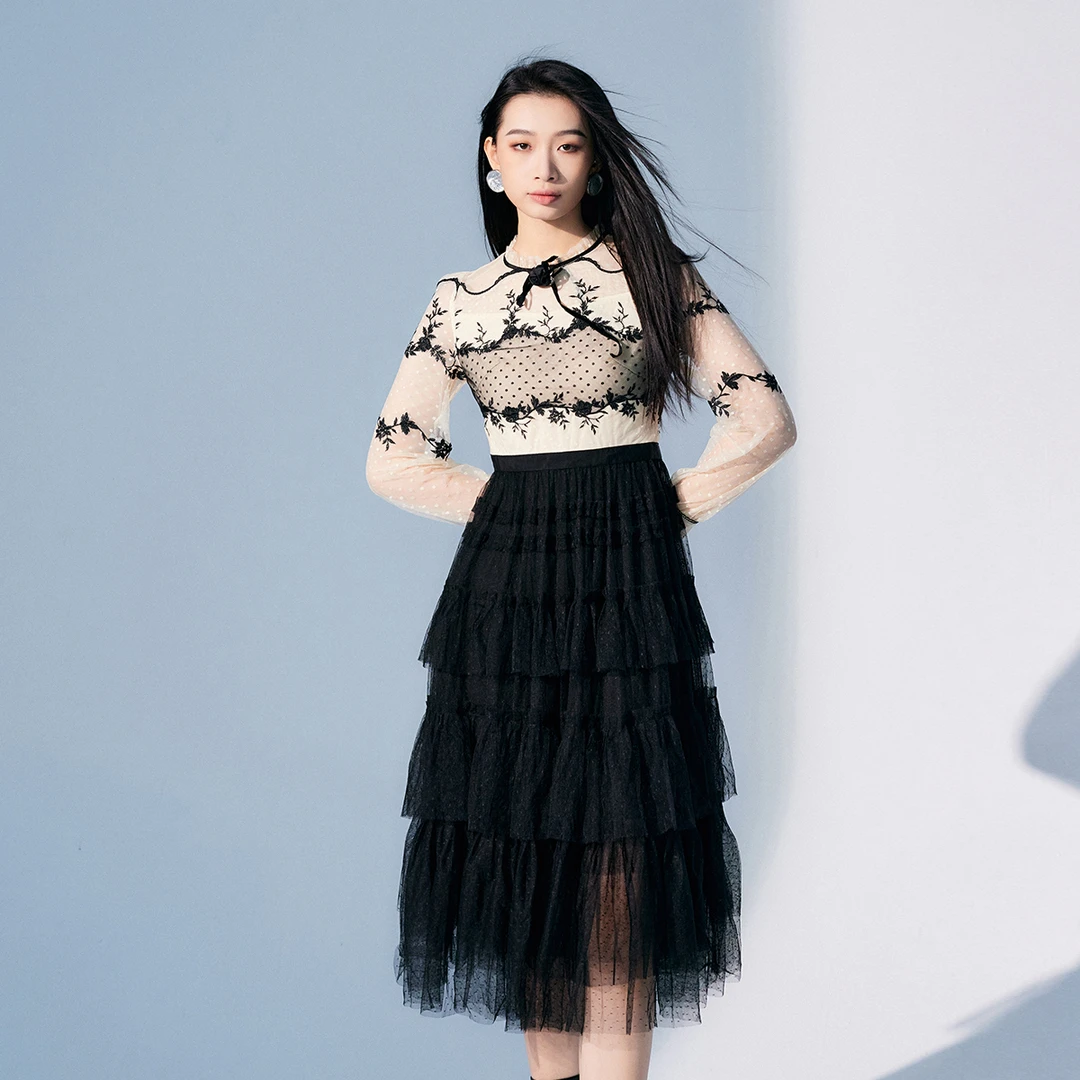 【下架】EVA OUXIU/伊华欧秀连衣裙33WAQ3705