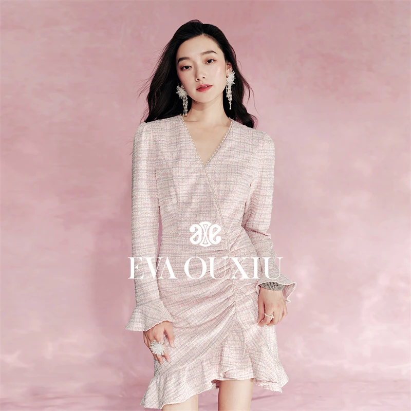 【达人专属】EVA OUXIU/伊华欧秀连衣裙43KAQ5149