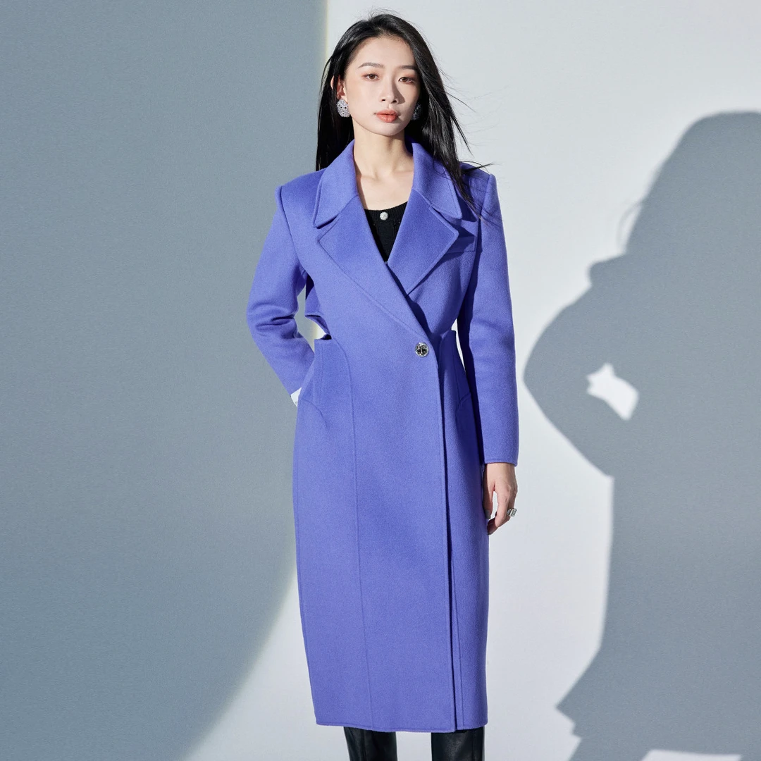 【小云总】EVA OUXIU/伊华欧秀毛呢大衣E25LS9097