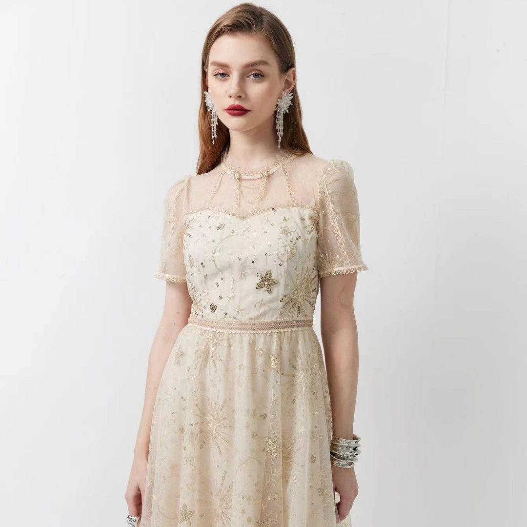 【小铃铛专享】EVA OUXIU/伊华欧秀连衣裙42KAQ4794