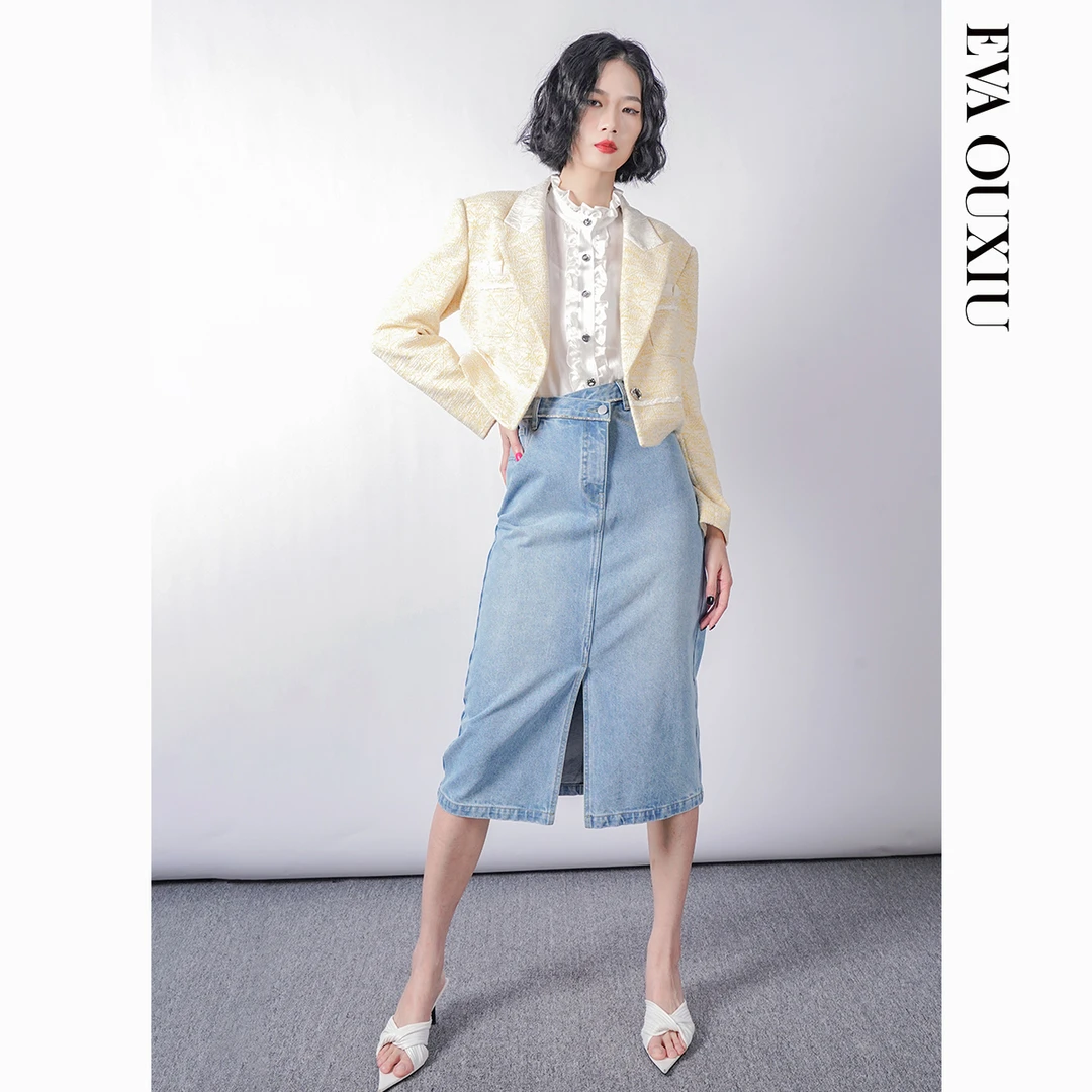 【媛媛女王专享】EVA OUXIU/伊华欧秀短外套31KAS2024
