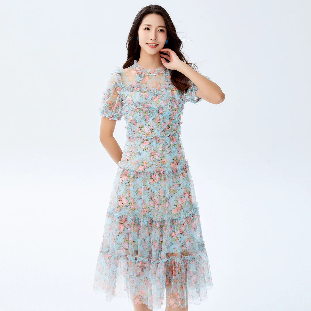 【安雅专属】EVA OUXIU/伊华欧秀连衣裙32WAQ3255