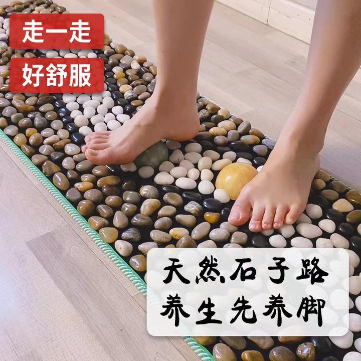 天然雨花石鹅卵石足底按摩垫地毯足疗指压板指压指压板脚底按摩