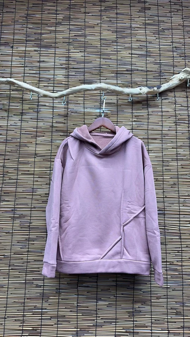 HY     0926连帽拉皱加绒卫衣