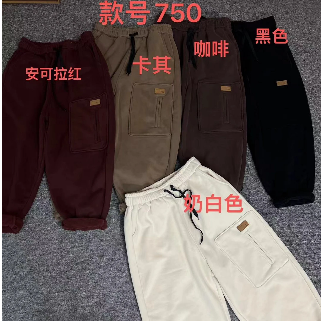 HY    750口袋上贴标净色卫裤