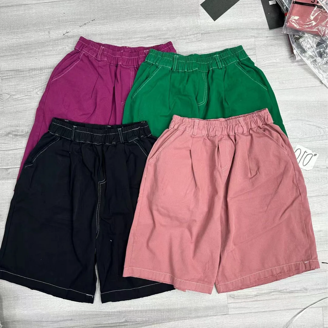 HY    606明线洗水布净版短裤