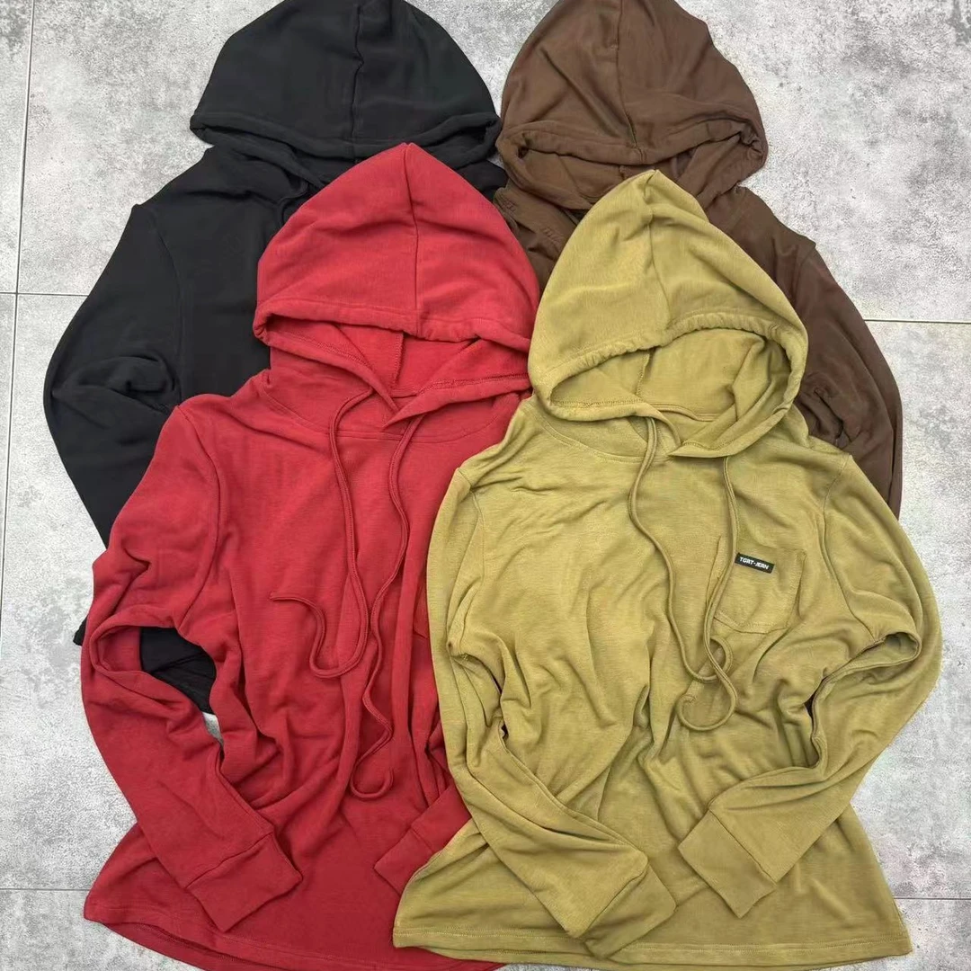 HY    连帽贴标口袋T恤