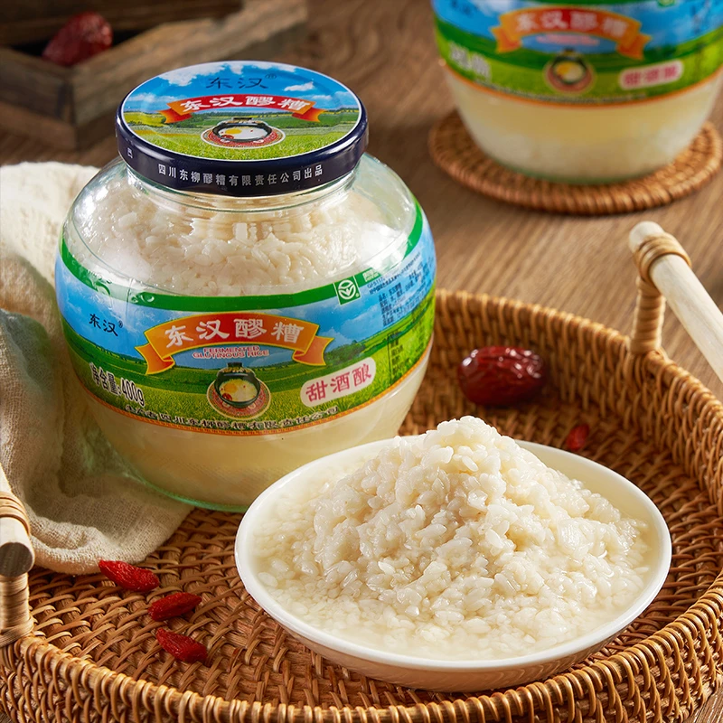 非遗特产大竹东汉配料醪糟传统佳酿月子米酒通乳营养滋补400gX2瓶