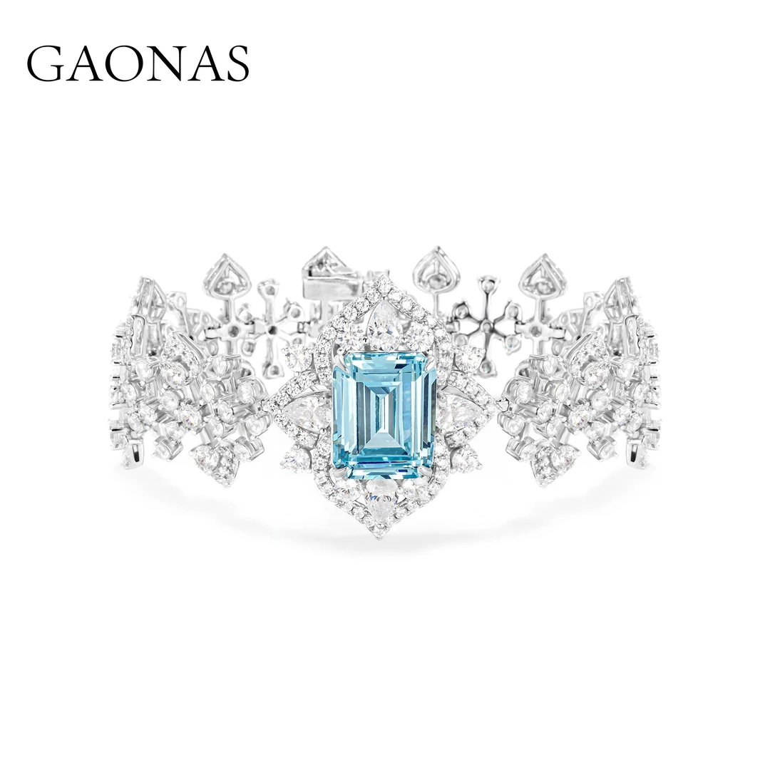 GAONAS 925银合成锆石手链 花仙子系列 重磅 帕拉手链 PLS094260