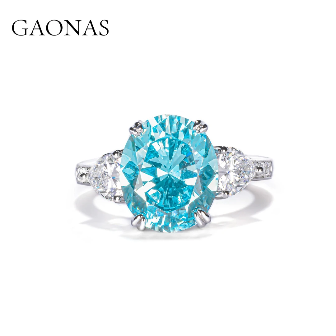 GAONAS 925银合成锆石戒指 经典气质帕拉极简戒指 PLJ10950